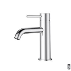 Pure Basin Mixer Curved Spout Chrome