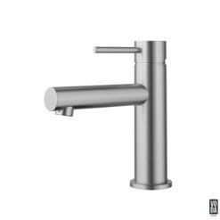Pure Basin Mixer Straight Spout Brushed Nickel