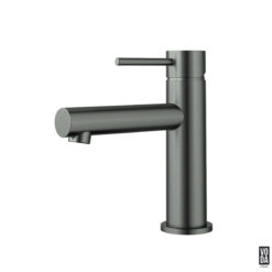 Pure Basin Mixer Straight Spout Gun Metal