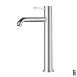 Pure Tall Basin Mixer Curved Spout Chrome