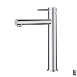 Pure Tall Basin Mixer Straight Spout Chrome