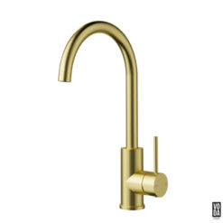 Pure Gooseneck Kitchen/Laundry Sink Mixer Brushed Gold