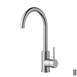 Pure Gooseneck Kitchen/Laundry Sink Mixer Brushed Nickel