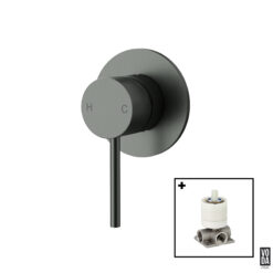 Pure Shower Mixer Set Gun Metal