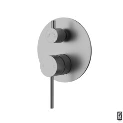 Pure Shower Mixer with Diverter Trim Kit Only Brushed Nickel