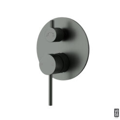 Pure Shower Mixer with Diverter Trim Kit Only Gun Metal