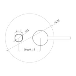 Alternative view of Pure Shower Mixer with Diverter Trim Kit Only Matte Black