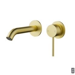 Pure Wall Basin/Bath Separate Back Plate Trim Kit Only Brushed Gold