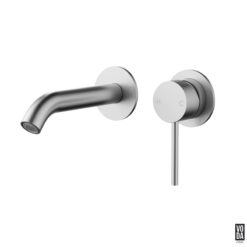 Pure Wall Basin/Bath Separate Back Plate Trim Kit Only Brushed Nickel