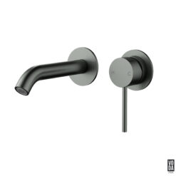 Pure Wall Basin/Bath Separate Back Plate Trim Kit Only Gun Metal