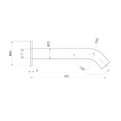 Alternative view of Pure Basin/Bath Spout Matte Black