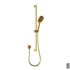 Pure Shower on Rail Brushed Gold