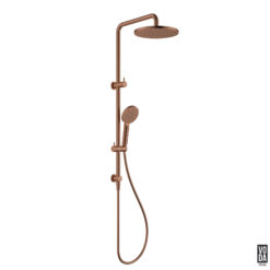Pure 2 in 1 Twin Shower Brushed Copper