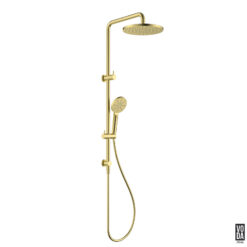 Pure 2 in 1 Twin Shower Brushed Gold