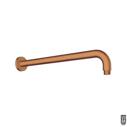 Pure 400mm Round Shower Arm Brushed Copper