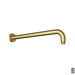 Pure 400mm Round Shower Arm Brushed Gold