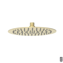 Pure 250mm Stainless Steel Shower Rose Brushed Gold