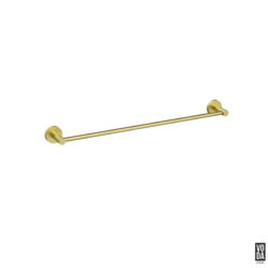 Pure 600mm Single Towel Rail Brushed Gold