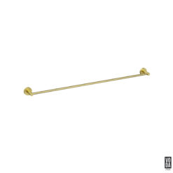 Pure 900mm Single Towel Rail Brushed Gold