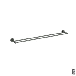 Pure 900mm Double Towel Rail Gun Metal