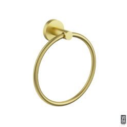 Pure Towel Ring Brushed Gold