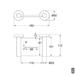 Alternative view of Pure Soap Holder Gun Metal