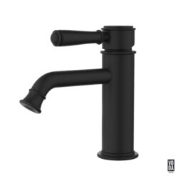 Cambridge Basin Mixer with Brass Handle Matte Black