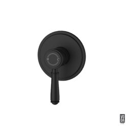 Cambridge Shower mixer with Brass Handle Trim Kit Only Matte Black