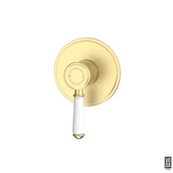 Cambridge Shower mixer with Ceramic Handle Trim Kit Only Brushed Gold