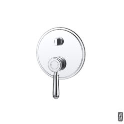 Cambridge Shower Mixer with Diverter with Brass Handle Trim Kit Only Chrome