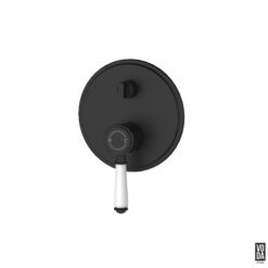 Cambridge Shower Mixer with Diverter with Ceramic Handle Trim Kit Only Matte Black