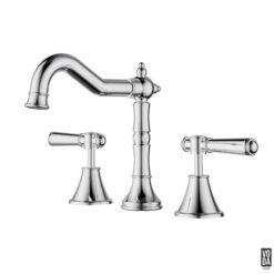Cambridge 3 Piece Basin Mixer Set with Brass Handle Chrome