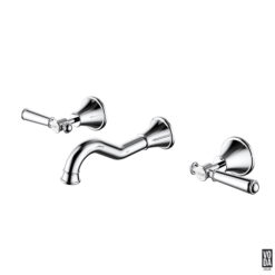 Cambridge Wall Basin/Bath Set with Brass Handle Chrome