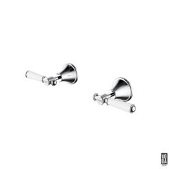 Cambridge Wall Top Assemblies with Ceramic Handle Chrome