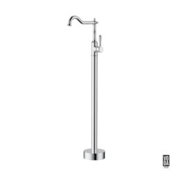 Cambridge Floor Standing Bath Filler Mixer with Brass Handle Chrome