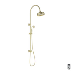 Cambridge 2 in 1 Twin shower With Brushed Gold hand piece