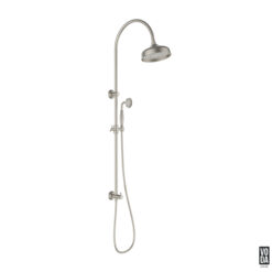 Cambridge 2 in 1 Twin shower With Brushed Nickel hand piece