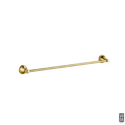 Cambridge 600mm Single Towel Rail Brushed Gold