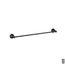 Cambridge 600mm Single Towel Rail Matte Black