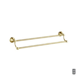 Cambridge 600mm Double Towel Rail Brushed Gold