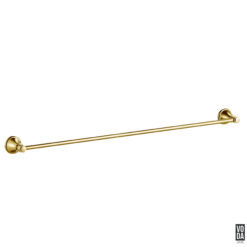 Cambridge 800mm Single Towel Rail Brushed Gold