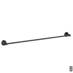 Cambridge 800mm Single Towel Rail Matte Black