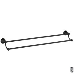 Cambridge 800mm Double Towel Rail Matte Black