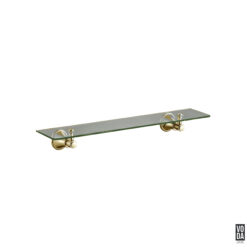 Cambridge Glass Shelf Brushed Gold