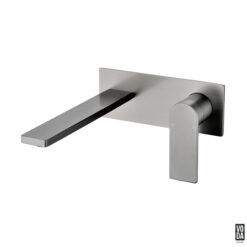 Espresso Wall Basin/Bath Set Gun Metal