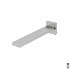Espresso Wall Basin/Bath Spout Brushed Nickel