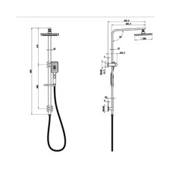 Alternative view of Espresso 2 in 1 Twin Multi Function Shower Matte Black