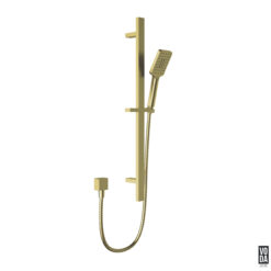 Espresso Multi Function Shower on Rail Brushed Gold