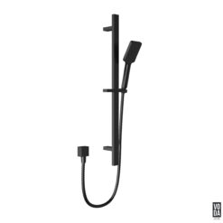 Espresso Multi Function Shower on Rail Matte Black