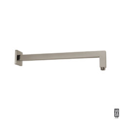 Espresso Square Shower Arm Brushed Nickel